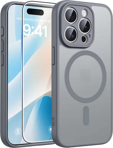 Vista 77 de FNTCASE para Samsung Galaxy Z Fold 7 Estuche Magnético: Funda de Teléfono Celular con Textura Mate Translúcida, Protección contra Caídas de Grado