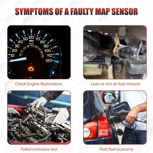 Vista 6 de 16212460 Sensor de presión absoluta del colector compatible con Camaro Cavalier Cobalt Corvette Equinox S10 Pickup Trailblazer Envoy Passport