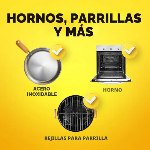 Vista 5 de Easy Off - Limpiador extrafuerte para horno, aroma regular, 87 onzas (6 latas de 14.5 onzas) Easy off cuts through grease fast with kitchen cleaner