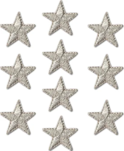 Vista 26 de Laughing Lizards Parches bordados con estrellas para planchar para ropa, chaquetas, mochilas y decoraciones (negro, 1 pulgada)