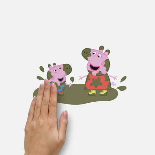 Vista 6 de RoomMates RMK3183SCS Peppa The Pig - Calcomanías de pared (4 unidades), diseño de Peppa The Pig
