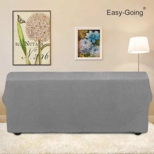 Vista 251 de Easy-Going - Funda elástica sobredimensionada para sofá, 1 pieza, protector muebles, suave, parte inferior elástica, para niños, tela jacquard