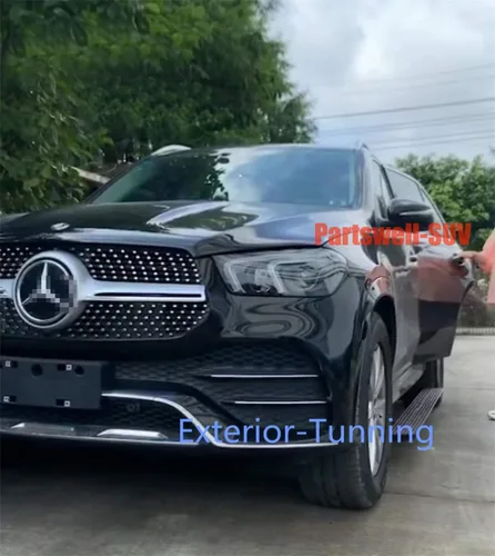 Vista 3 de Estribos eléctricos desplegables con pedales laterales y barra protectora para Mercedes Bens All New GLE V167 2019-2021