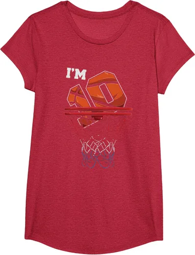Vista 47 de Camiseta de regalo de cumpleaños con red de baloncesto de 10 años, Negro