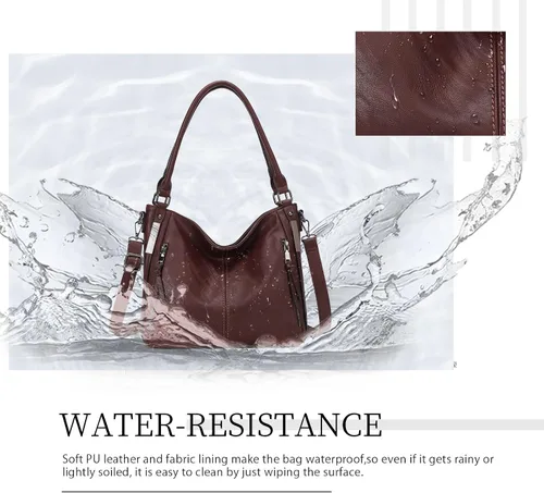 Vista 6 de Purses for Women Shoulder Handbags Hobo Bags Tote Bag
