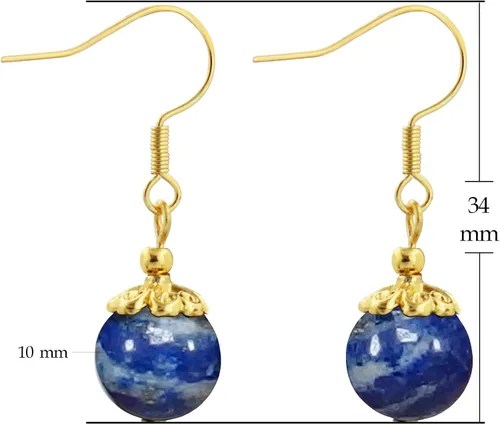 Vista 4 de Ayriwoyi 7 pares de aretes colgantes de cuentas para mujer, aretes de cristal curativo, ligeros, coloridos, regalos de Navidad para mujer