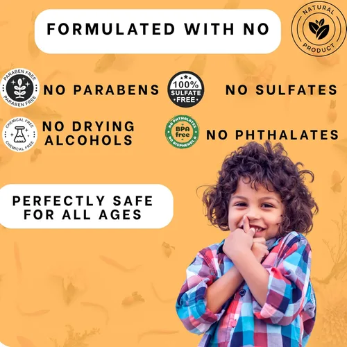 Vista 4 de J'Organic Solutions Desenredante sin enjuague de zanahoria y argán para niños con aceite de ricino negro jamaicano y coco, desenreda para cabello