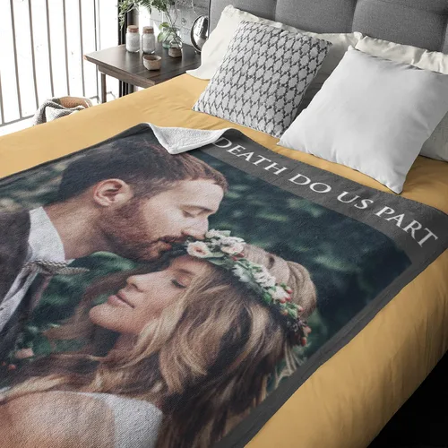 Vista 6 de Manta personalizada con foto y texto, mantas de franela personalizadas para subir cualquier foto, 30 x 40 pulgadas - 1 foto