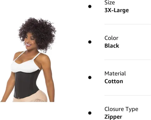 Vista 7 de Salome 0315-1 Colombian Waist Trainer Fajas for Women Cinturillas Colombianas