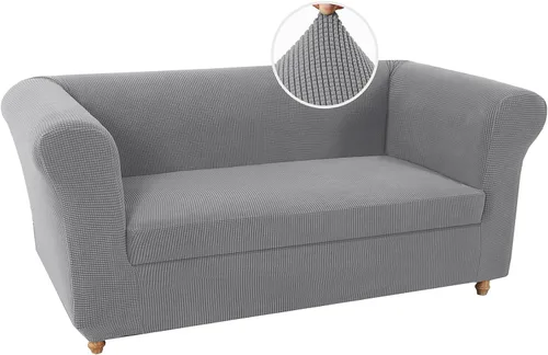 Vista 49 de UNBBRRL Funda de sofá Chesterfield de jacquard elástico, fundas de cojín gruesas para sofá, protector de muebles para sala de estar