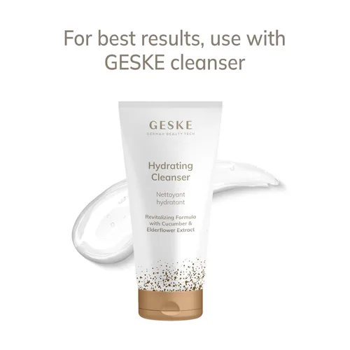 Vista 5 de GESKE SmartAppGuided Cepillo facial profesional 4 en 1 Mango de silicona suave para una limpieza suave Cuidado de la piel de rutina Aguamarina