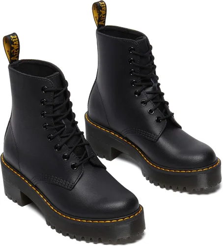 Vista 2 de Dr. Martens Botas con tacón y 8 ojales para mujer, estilo militar