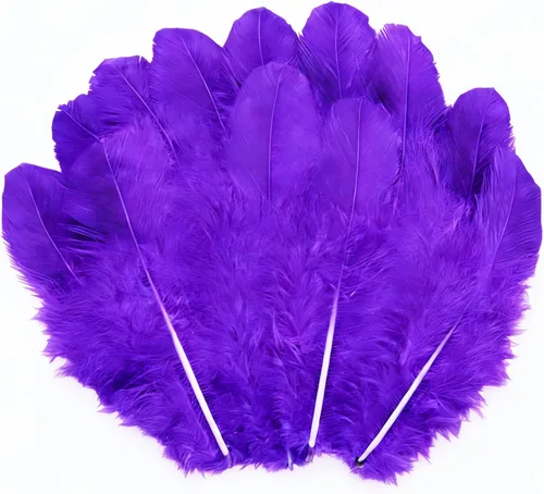 Vista 13 de 1600 plumas de gallo azules artesanales de 3 a 5 pulgadas a granel para manualidades de jardín de infantes, bodas, decoraciones de fiesta familiar