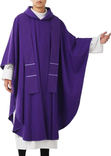 Vista 12 de BLESSUME Esperanza/Espíritu Iglesia Sacerdotes Sólidos Casulla Misas Vestiduras