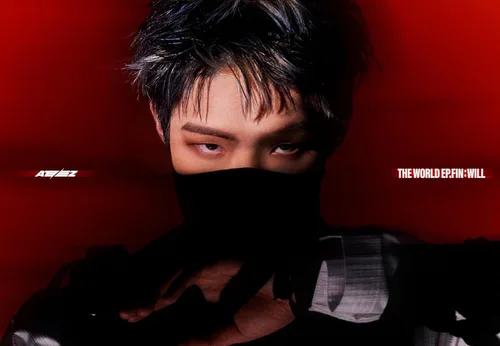 Vista 8 de ATEEZ THE WORLD EP.FIN : WILL 2nd Album Photobook+Sticker+Photocard+Tracking Sealed Standard Z Version