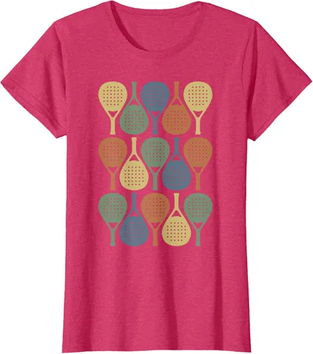 Vista 12 de Vintage Retro Padel Camiseta de Padel Sports Lover