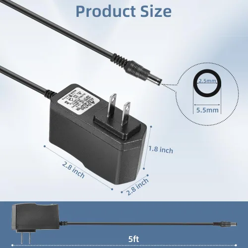 Vista 2 de DaToo Adaptador de corriente LED para acuario AC 100-240V DC 12V 1A Adaptador de corriente de repuesto para tanque de peces Convertidor de fuente