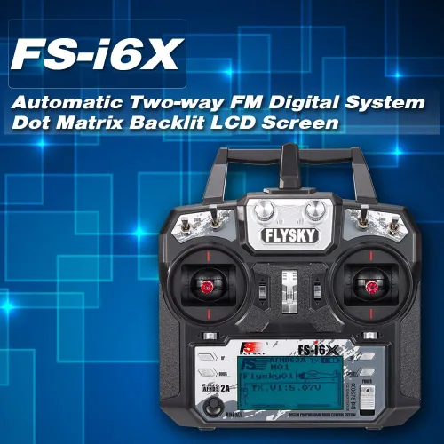 Vista 2 de GoolRC Flysky FS-i6X 10CH 2.4GHz RC Transmisor Control remoto con receptor FS-X6B para RC Drone Avión Helicóptero