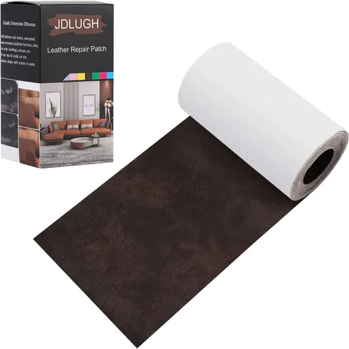 Vista 25 de JDLUGH Cinta de parche de reparación de cuero para sofá, 3.5 x 60 pulgadas, autoadhesiva para sofá, asiento de auto, silla de oficina, muebles