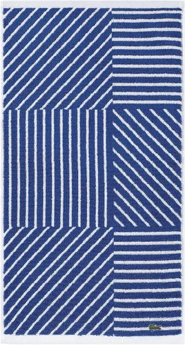Vista 15 de Lacoste Guethary - Toalla de baño 100% algodón a rayas, aloe, 30 x 54