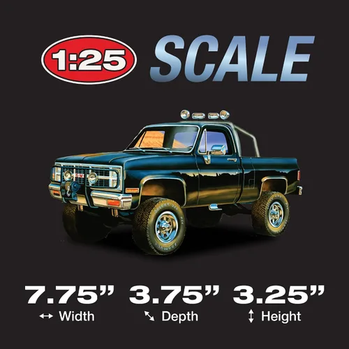 Vista 4 de MPC 1984 GMC Pickup Kit de modelo a escala 1:25 (versión negra)