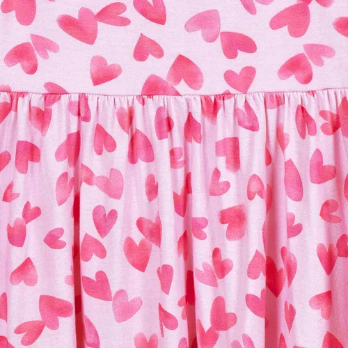 Vista 4 de Gerber Vestido de Manga Corta Giratorio Suave como Mantequilla para Niñas Bebés/Niñas Pequeñas con Viscosa Hecha de Eucalipto Corazón de fieltro