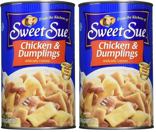 Vista 9 de Sweet Sue Pollo con Dumplings, lata de 24 oz - Sopa lista para calentar y servir - 14g de proteína por porción - Receta hecha desde cero