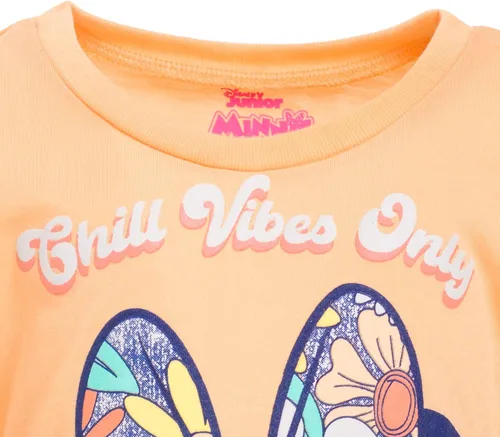 Vista 5 de Disney Minnie Mouse Lilo & Stitch Princess Winnie the Pooh - Conjunto de camiseta y pantalones cortos de rizo francés para bebé a niño grande