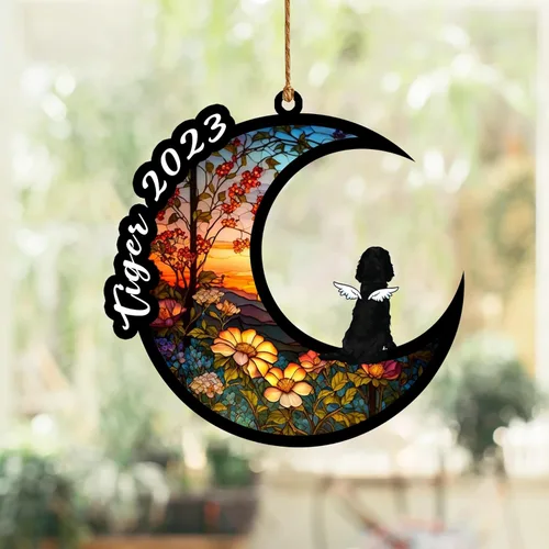 Vista 103 de Nazenti Atrapasoles conmemorativo para perros, adornos de Navidad personalizados para perros, adorno de Navidad, regalos conmemorativos para perros