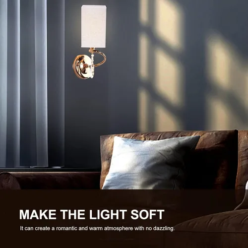 Vista 2 de OSALADI Pantalla de lámpara de lino natural, pantalla de tela cuadrada, pantalla de lámpara cuadrada con clip pequeño, cubierta de luz rectangular
