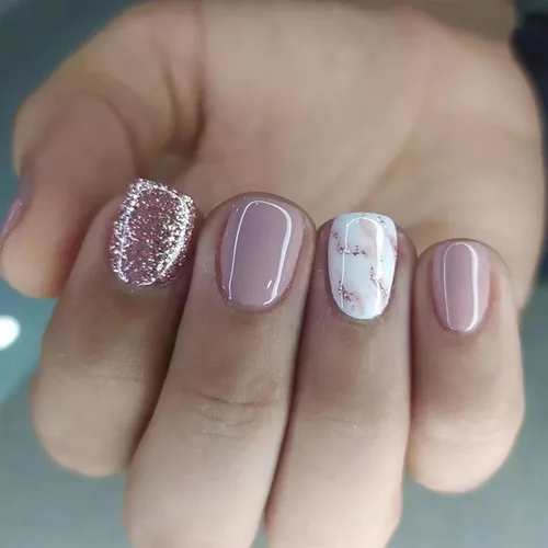 Vista 23 de 24 uñas postizas cuadradas a presión, cortas, bonitas, florales, acrílicas, con diseños de flores de arcoíris, uñas reutilizables con pegamento
