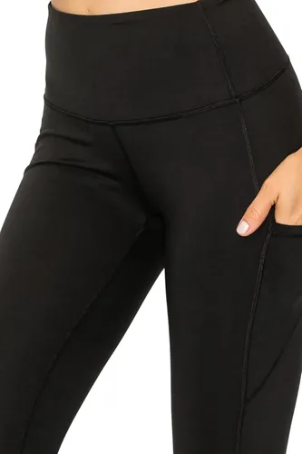 Vista 4 de Leggings Depot - Leggings de cintura alta 78. Pantalones de yoga deportivos con bolsillos laterales