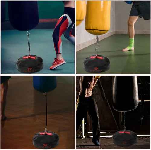 Vista 6 de Anclaje para bolsa pesada de doble extremo: anclaje de suelo resistente para bolsas de boxeo, soporte de saco de boxeo, accesorios de boxeo