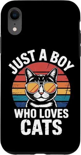 Vista 25 de Just A Boy Who Loves Cats Feline Enthusiast Pet Cat Parents Case for iPhone 16