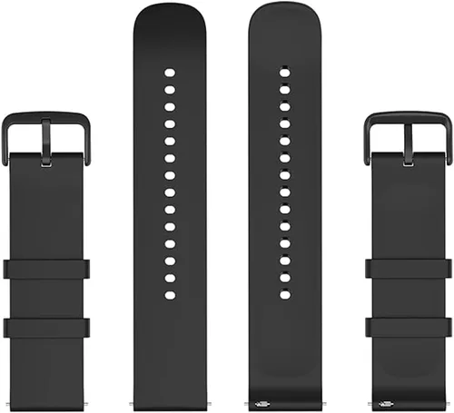 Vista 4 de Paquete de 2 correas impermeables compatibles con Amazfit Bip 3 Pro Watch, correa de repuesto de silicona suave para reloj inteligente Amazfit