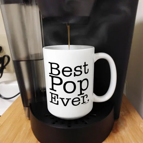 Vista 5 de Pop Mug Best Pop Ever Pop Ever Pop Birthday Gifts Best Pop Cup Pop Presents - Taza de café de 15 onzas, taza de té, color blanco 15oz - Pop
