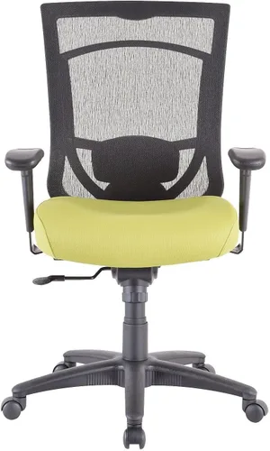 Vista 9 de Tempur-Pedic Silla de oficina de tela con respaldo de malla - Negro y gris ágata