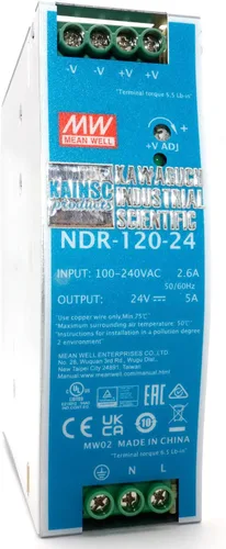Vista 10 de Mean Well EDR-120-24 CA/CD 24V 5A 120W Fuente de alimentación industrial básica de carril DIN de salida única Provista por KAINSC Products
