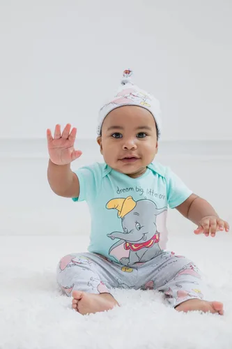 Vista 3 de Disney Marie Bambi Thumper - Conjunto de 3 piezas para bebés y niñas overol de moda con diadema