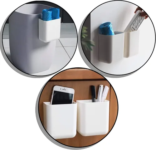 Vista 2 de Moderno soporte de pared para control remoto, funda universal para colgar Echo, AC, Apple TV, controlador de ventilador de techo, cabecera de cama