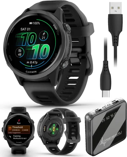 Vista 8 de Garmin Forerunner 570 42mm reloj inteligente avanzado GPS para correr y triatlón, pantalla AMOLED, entrenamiento y recuperación, aluminio azul