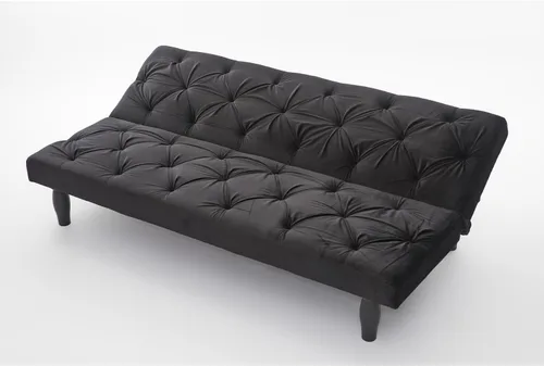 Vista 4 de Sofá cama tipo futón, moderno, tapizado, plegable, para sala de estar compacta, sofá reclinable de tela, para apartamentos pequeños, espacios