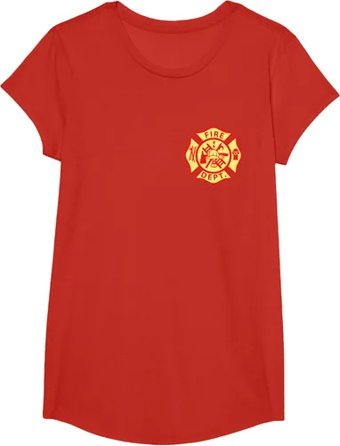 Vista 41 de Camiseta con logotipo de bomberos con símbolo de bombero, Negro