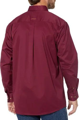 Vista 2 de Camisa lisa de Ariat, hecha de sarga para hombre
