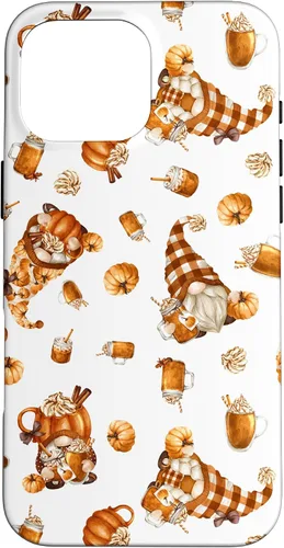 Vista 19 de Autumn Pumpkin Spice Motif for Thanksgiving Cute Fall Gnome Case for iPhone 17