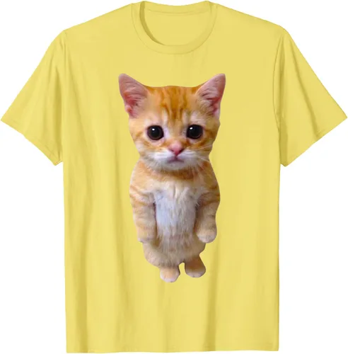 Vista 34 de El Gato Meme Sad Crying Cat Munchkin Kitty Meme Camiseta de moda Small Negro