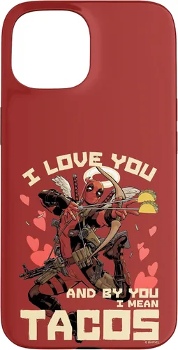 Vista 10 de Marvel Deadpool I Love You and by You I Mean Tacos - Carcasa para iPhone 17
