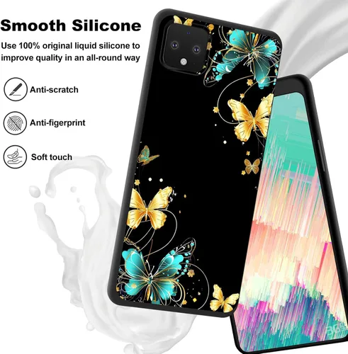 Vista 310 de Funda delgada para Google Pixel 4 XL, funda delgada de silicona de TPU suave a prueba de golpes para Google Pixel 4 XL, astronauta Galaxy