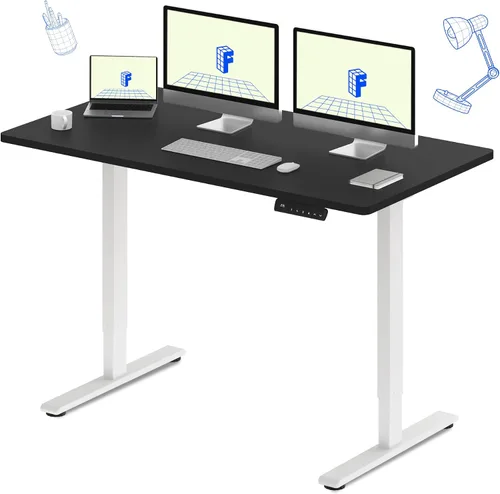 Vista 65 de FLEXISPOT Escritorio eléctrico de pie E3 con motor doble, 48 x 24