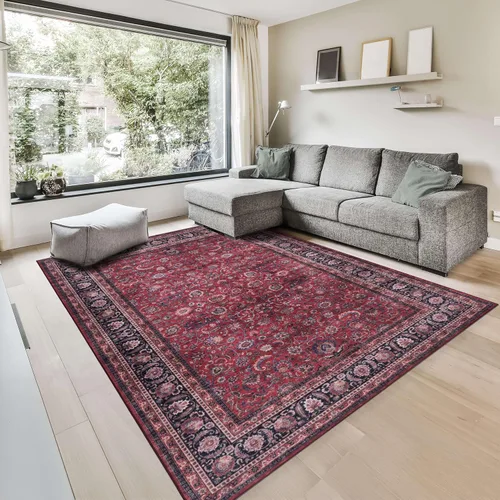Vista 85 de GLN Rugs Traditional Collection - Alfombra de felpilla lavable a máquina, tradicional lavable, antideslizante, alfombra de felpilla de pelo corto